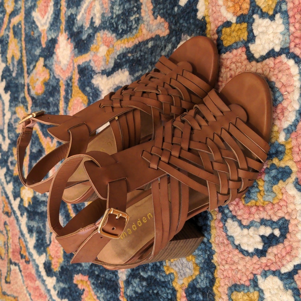 Madden girl strappy block heels
